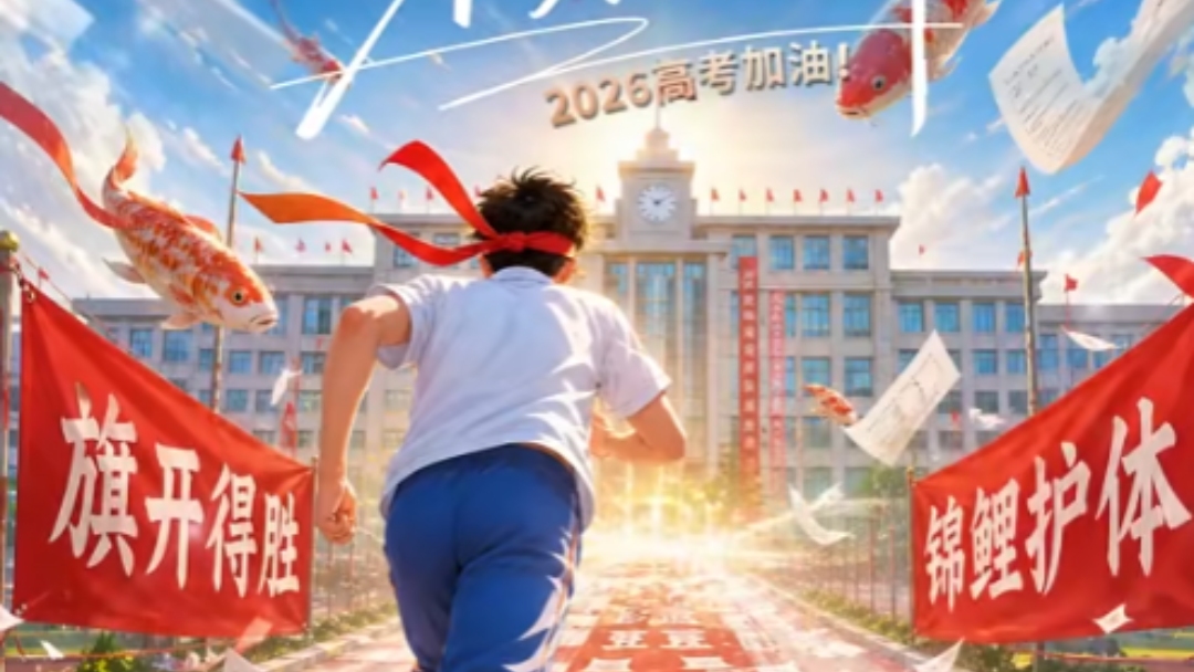 高考加油！ 旗开得胜！